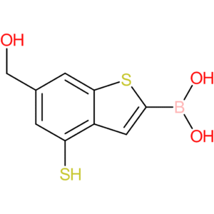 6-(hydroxymethyl)-4-mercaptobenzothiophene-2-boronic acid