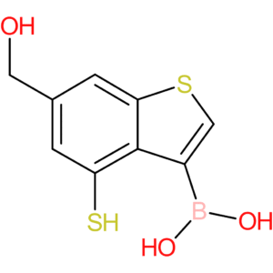 6-(hydroxymethyl)-4-mercaptobenzothiophene-3-boronic acid