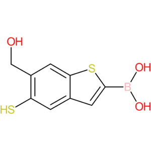 6-(hydroxymethyl)-5-mercaptobenzothiophene-2-boronic acid