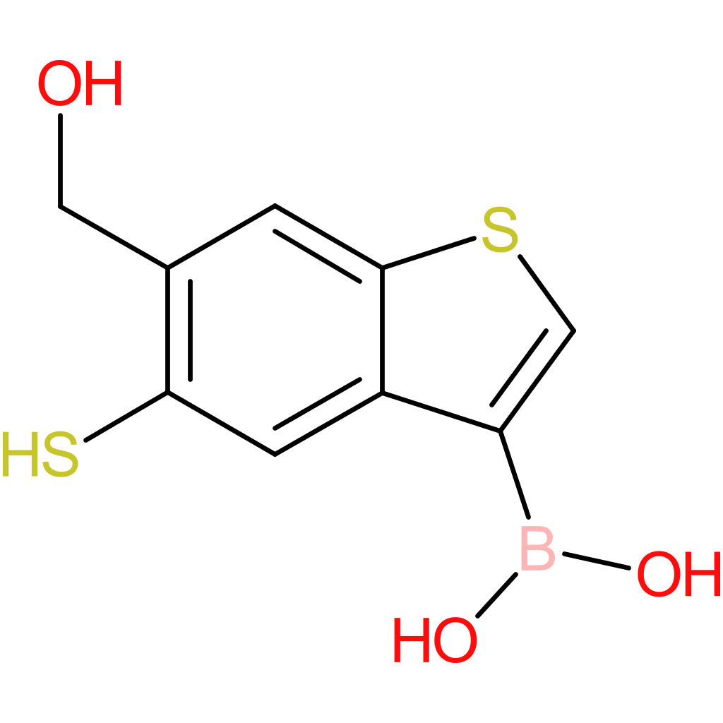 6-(hydroxymethyl)-5-mercaptobenzothiophene-3-boronic acid