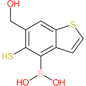 6-(hydroxymethyl)-5-mercaptobenzothiophene-4-boronic acid