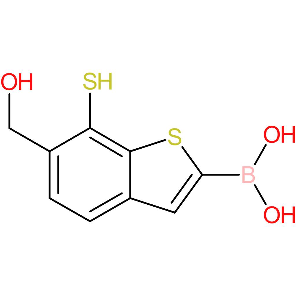 6-(hydroxymethyl)-7-mercaptobenzothiophene-2-boronic acid
