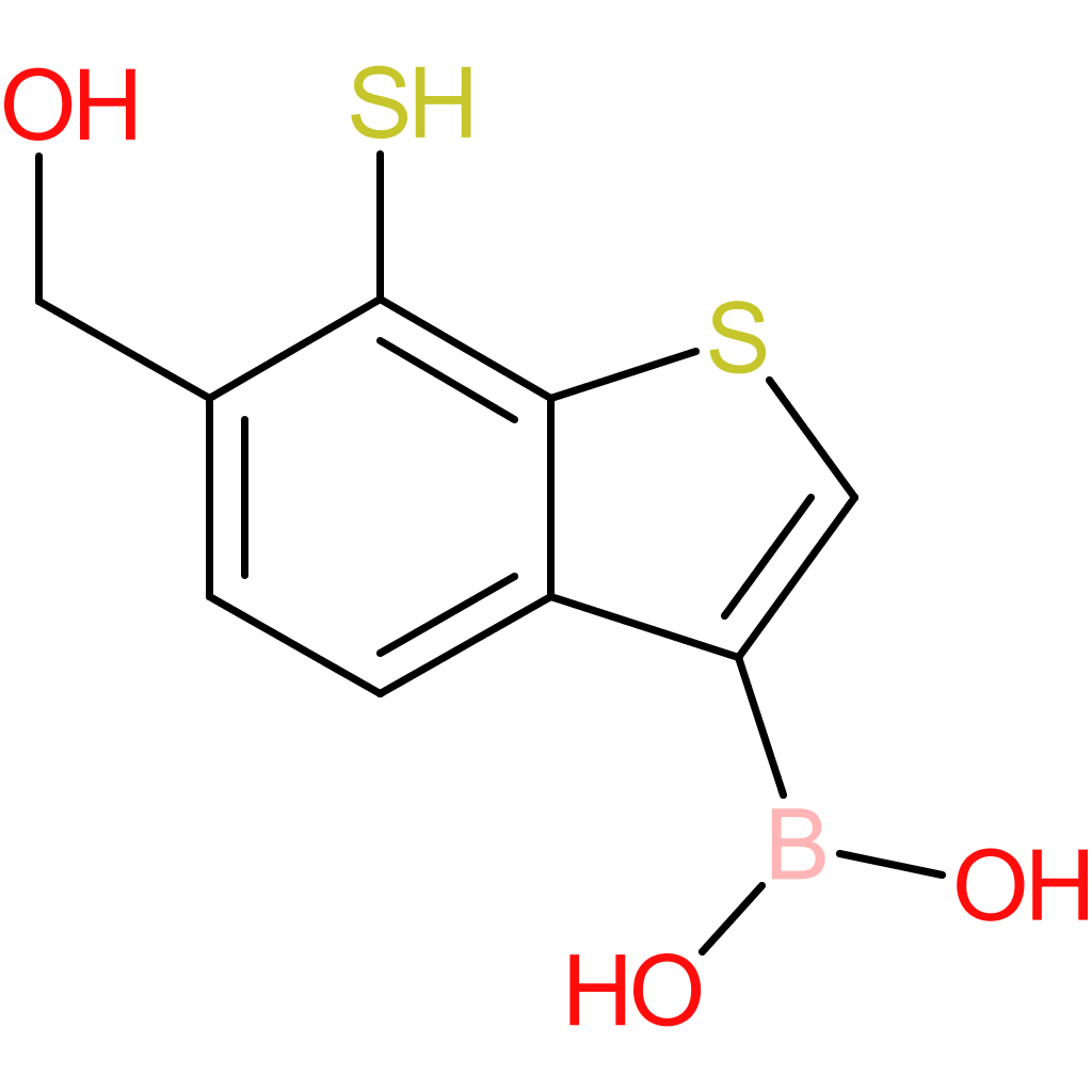 6-(hydroxymethyl)-7-mercaptobenzothiophene-3-boronic acid