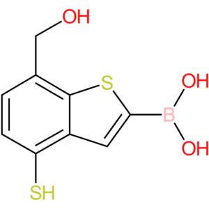 7-(hydroxymethyl)-4-mercaptobenzothiophene-2-boronic acid