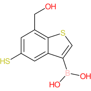 7-(hydroxymethyl)-5-mercaptobenzothiophene-3-boronic acid