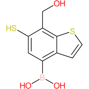 7-(hydroxymethyl)-6-mercaptobenzothiophene-4-boronic acid