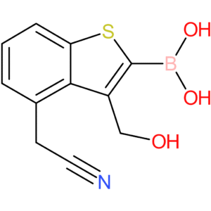 2-borono-3-(hydroxymethyl)benzothiophene-4-acetonitrile