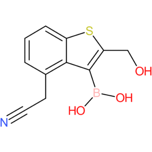 3-borono-2-(hydroxymethyl)benzothiophene-4-acetonitrile