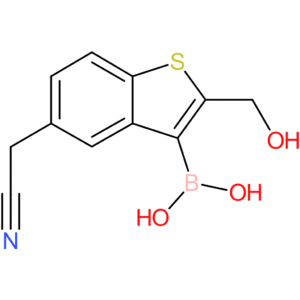 3-borono-2-(hydroxymethyl)benzothiophene-5-acetonitrile