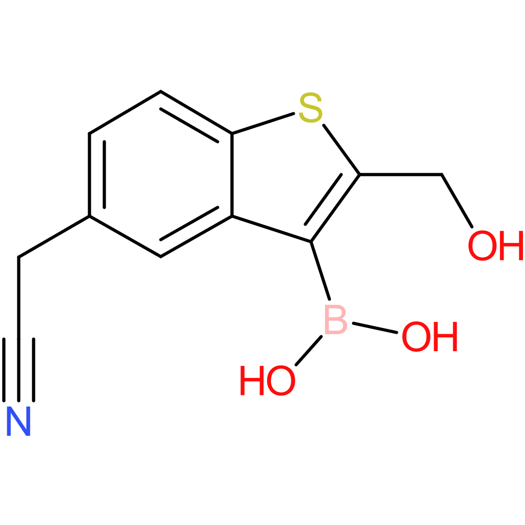 3-borono-2-(hydroxymethyl)benzothiophene-5-acetonitrile