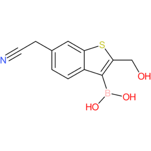 3-borono-2-(hydroxymethyl)benzothiophene-6-acetonitrile