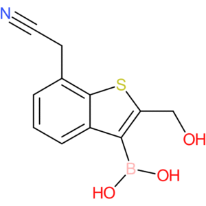 3-borono-2-(hydroxymethyl)benzothiophene-7-acetonitrile