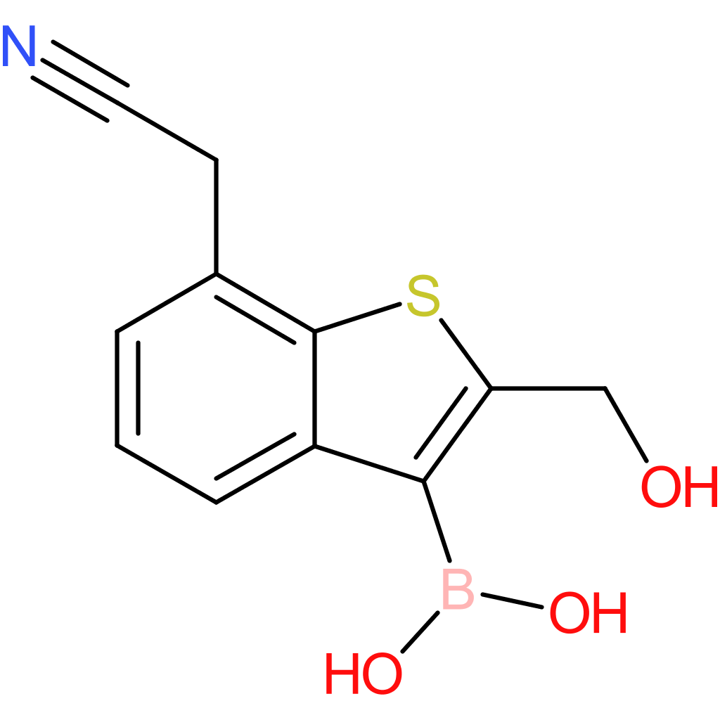 3-borono-2-(hydroxymethyl)benzothiophene-7-acetonitrile