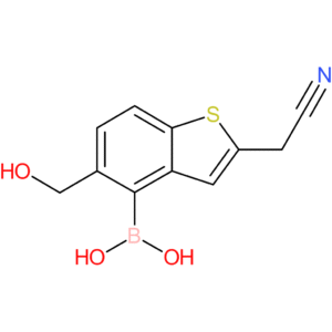 4-borono-5-(hydroxymethyl)benzothiophene-2-acetonitrile