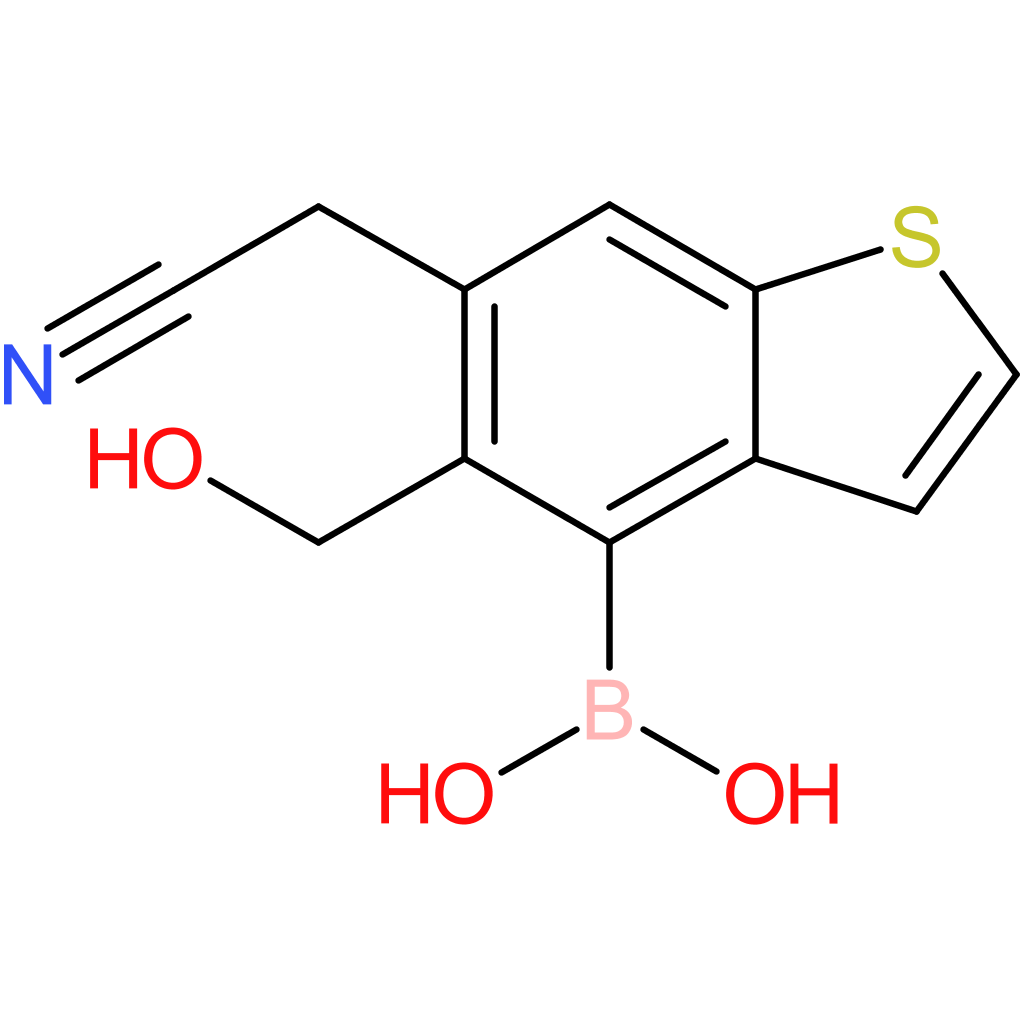 4-borono-5-(hydroxymethyl)benzothiophene-6-acetonitrile