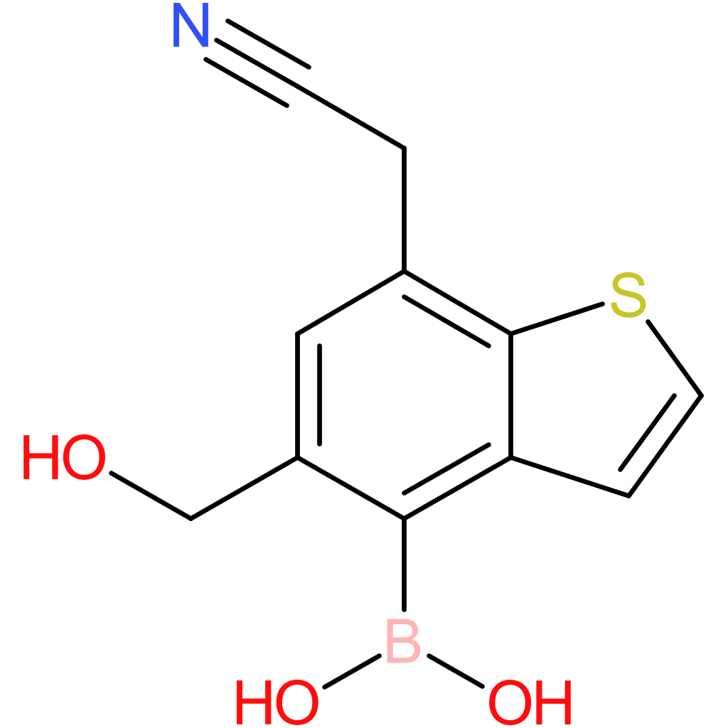 4-borono-5-(hydroxymethyl)benzothiophene-7-acetonitrile