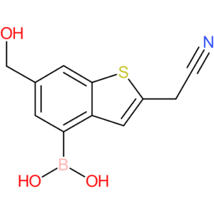 4-borono-6-(hydroxymethyl)benzothiophene-2-acetonitrile