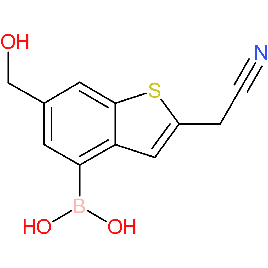 4-borono-6-(hydroxymethyl)benzothiophene-2-acetonitrile