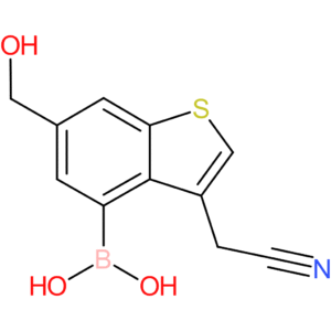 4-borono-6-(hydroxymethyl)benzothiophene-3-acetonitrile