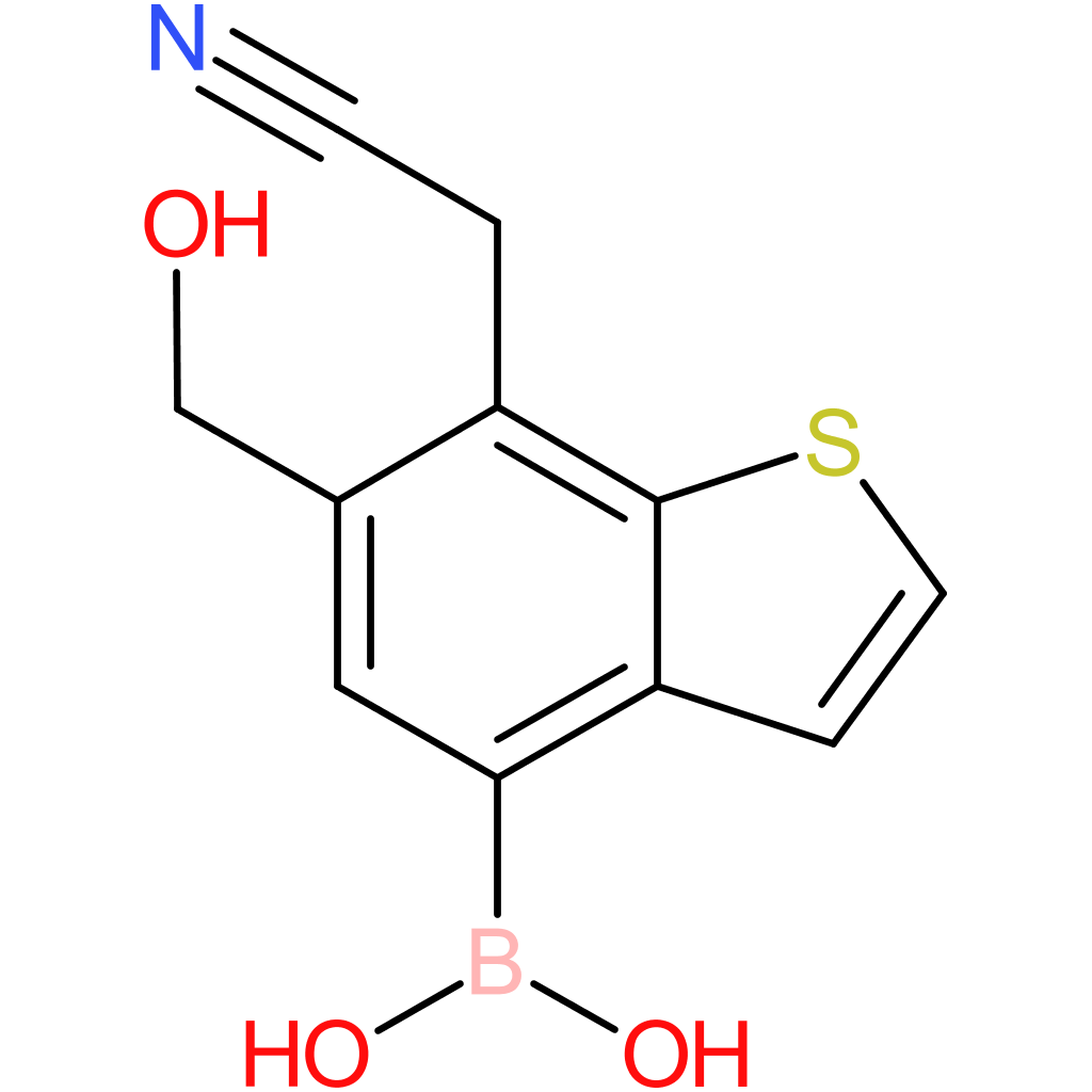 4-borono-6-(hydroxymethyl)benzothiophene-7-acetonitrile