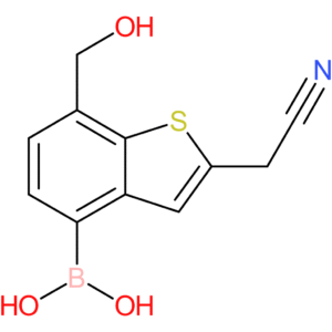 4-borono-7-(hydroxymethyl)benzothiophene-2-acetonitrile