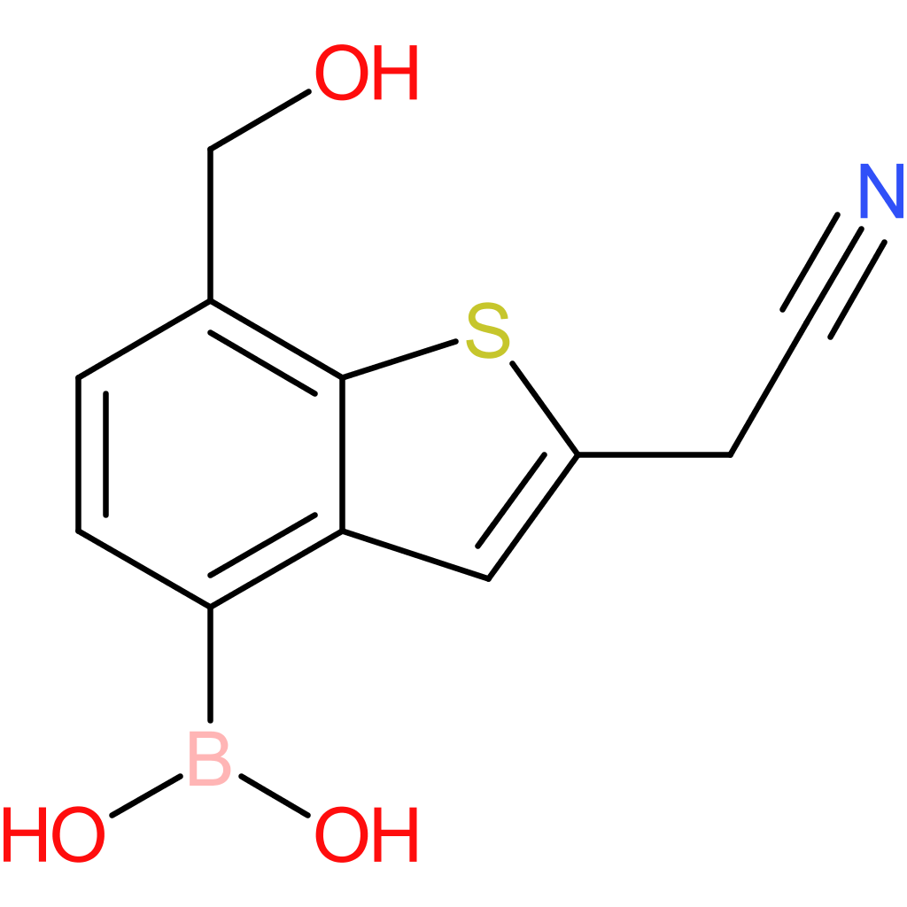 4-borono-7-(hydroxymethyl)benzothiophene-2-acetonitrile