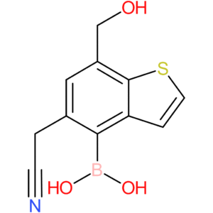 4-borono-7-(hydroxymethyl)benzothiophene-5-acetonitrile