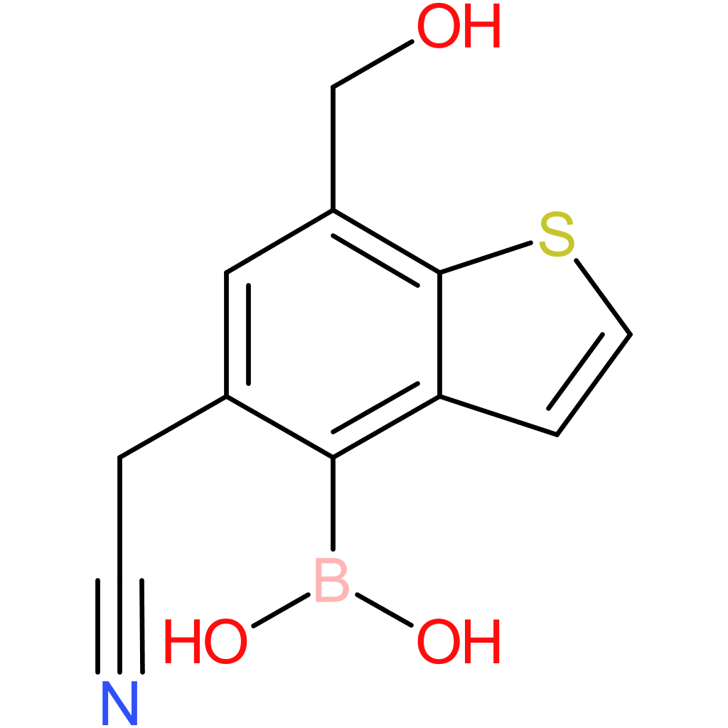 4-borono-7-(hydroxymethyl)benzothiophene-5-acetonitrile