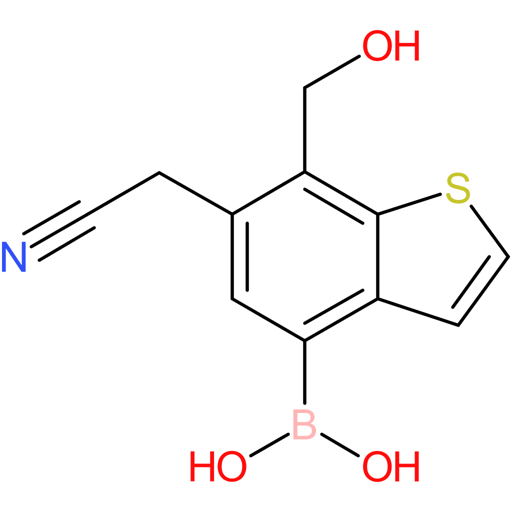 4-borono-7-(hydroxymethyl)benzothiophene-6-acetonitrile