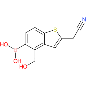 5-borono-4-(hydroxymethyl)benzothiophene-2-acetonitrile