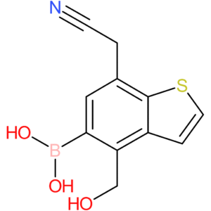 5-borono-4-(hydroxymethyl)benzothiophene-7-acetonitrile