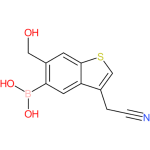 5-borono-6-(hydroxymethyl)benzothiophene-3-acetonitrile