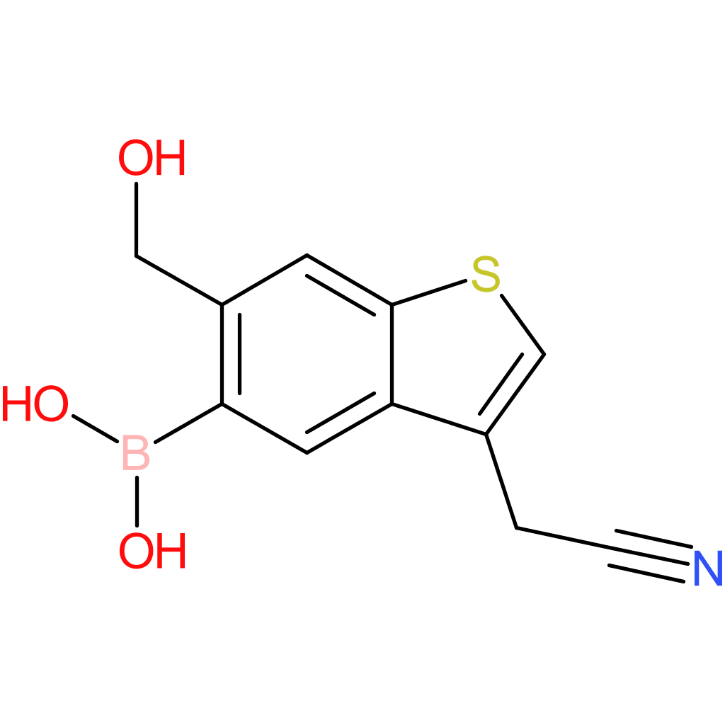 5-borono-6-(hydroxymethyl)benzothiophene-3-acetonitrile