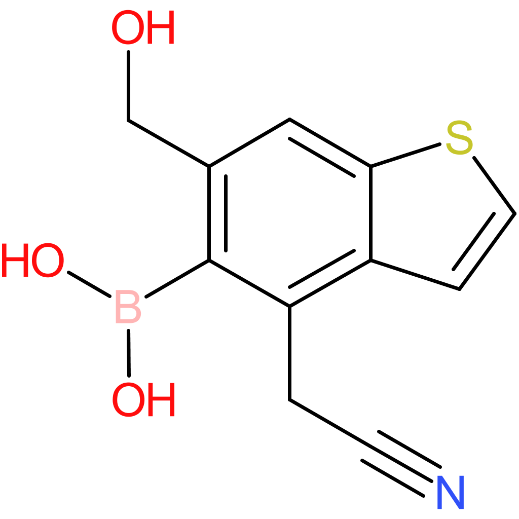 5-borono-6-(hydroxymethyl)benzothiophene-4-acetonitrile