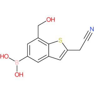 5-borono-7-(hydroxymethyl)benzothiophene-2-acetonitrile