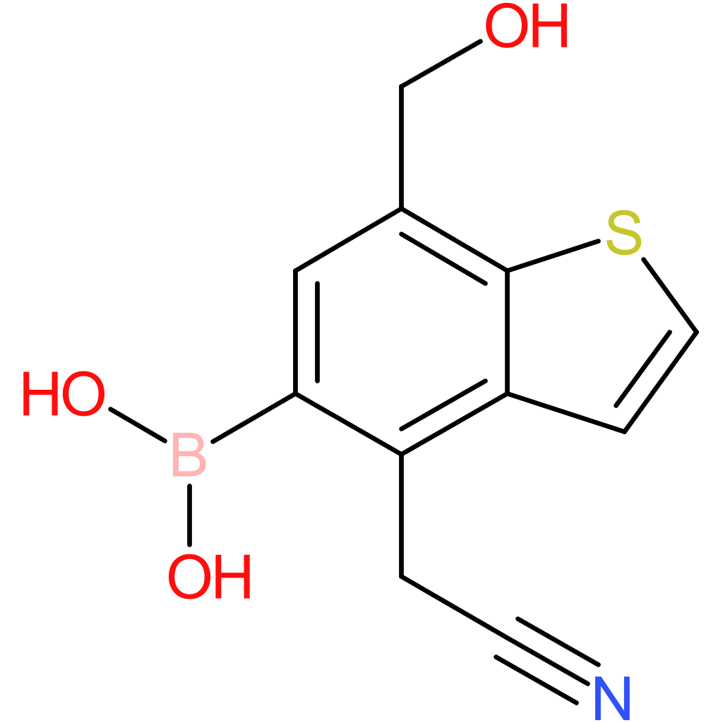 5-borono-7-(hydroxymethyl)benzothiophene-4-acetonitrile