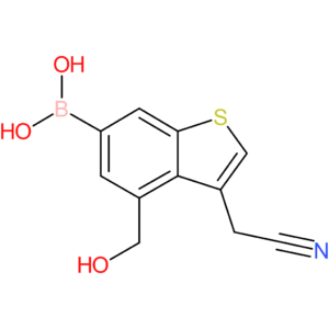 6-borono-4-(hydroxymethyl)benzothiophene-3-acetonitrile