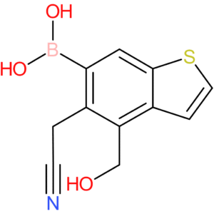 6-borono-4-(hydroxymethyl)benzothiophene-5-acetonitrile