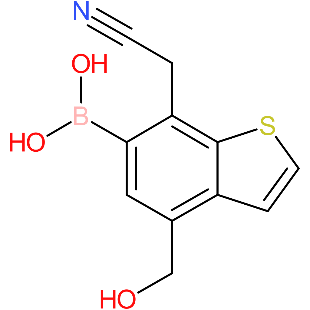 6-borono-4-(hydroxymethyl)benzothiophene-7-acetonitrile