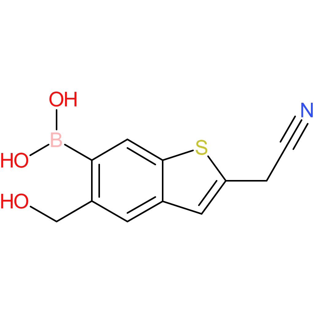 6-borono-5-(hydroxymethyl)benzothiophene-2-acetonitrile