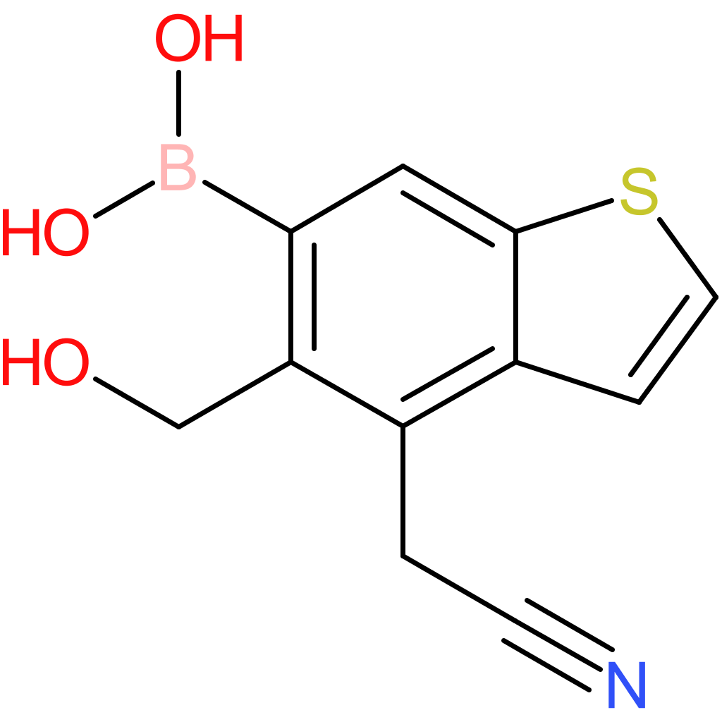 6-borono-5-(hydroxymethyl)benzothiophene-4-acetonitrile