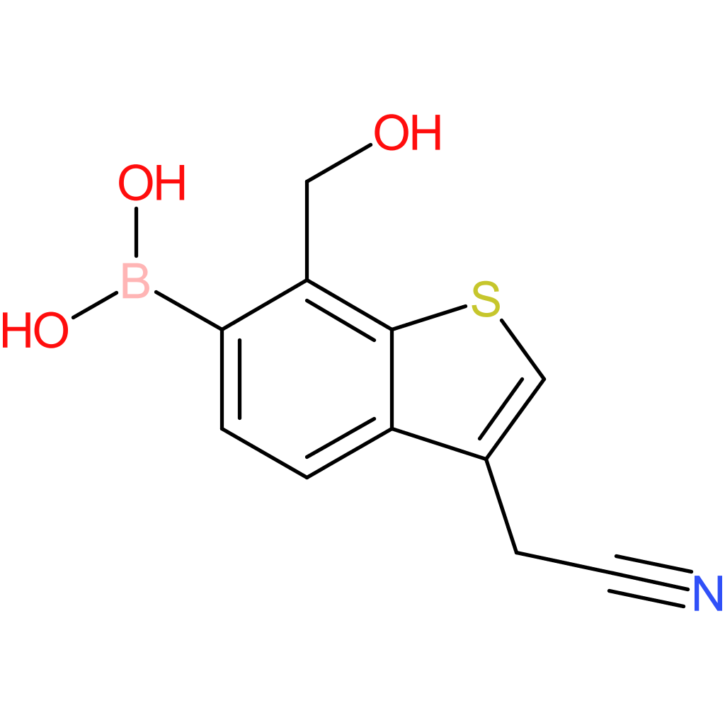 6-borono-7-(hydroxymethyl)benzothiophene-3-acetonitrile
