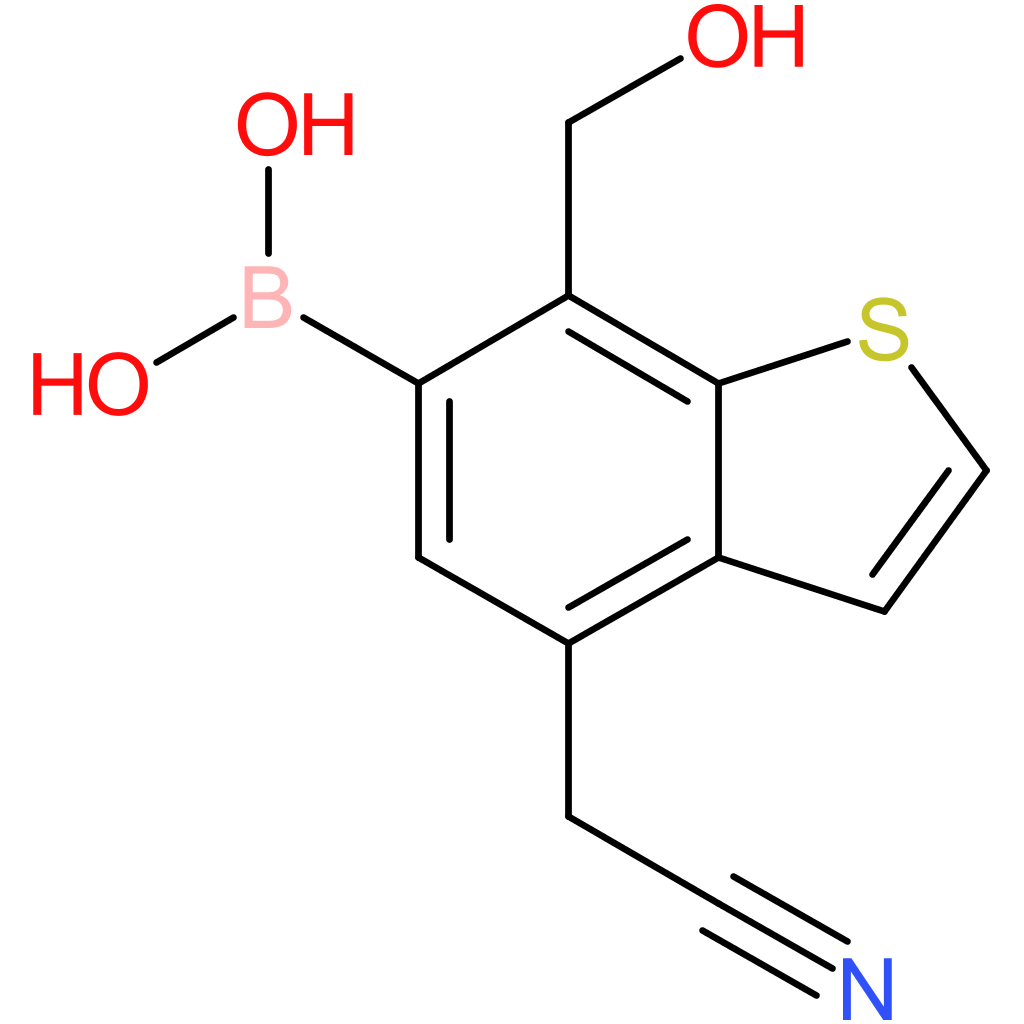 6-borono-7-(hydroxymethyl)benzothiophene-4-acetonitrile