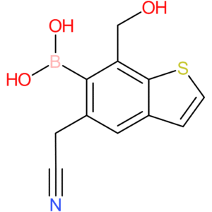 6-borono-7-(hydroxymethyl)benzothiophene-5-acetonitrile