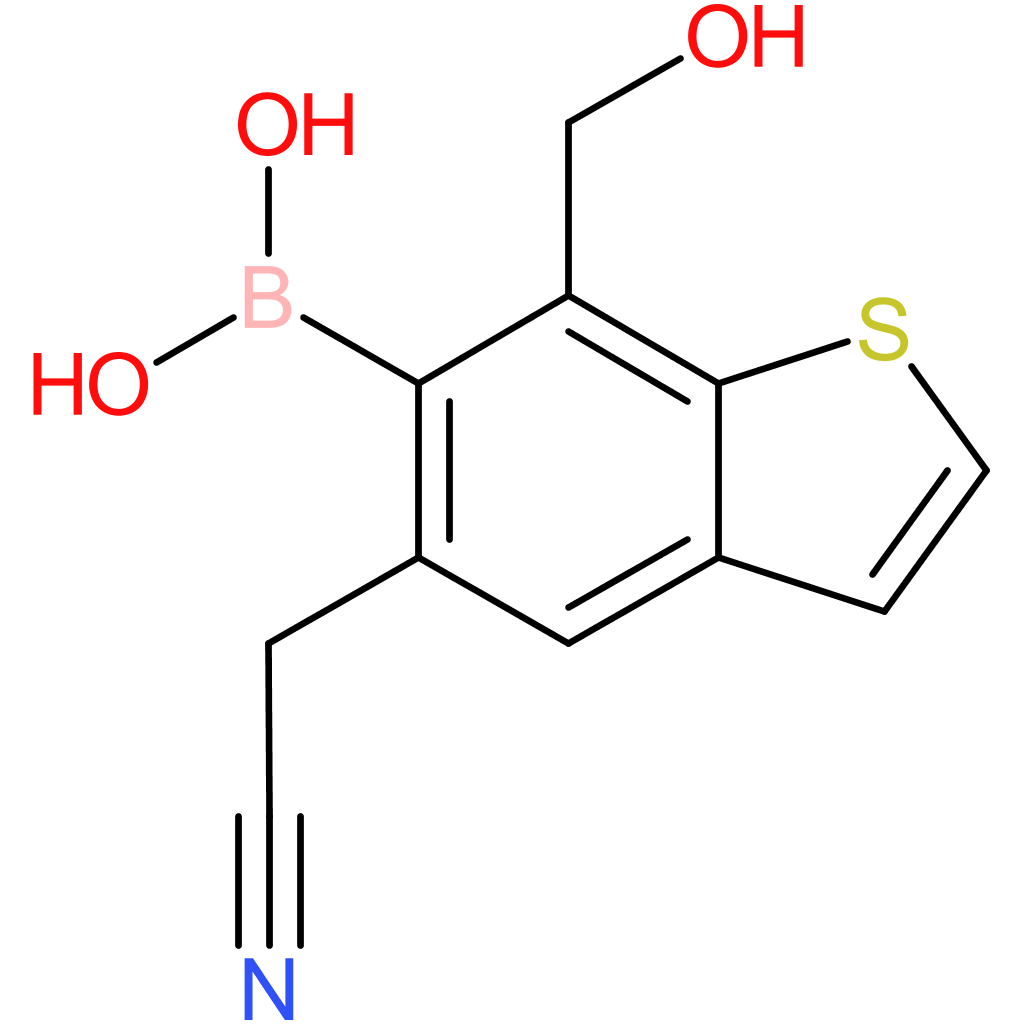 6-borono-7-(hydroxymethyl)benzothiophene-5-acetonitrile