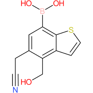7-borono-4-(hydroxymethyl)benzothiophene-5-acetonitrile