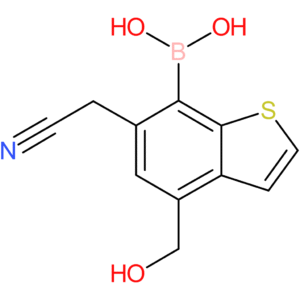 7-borono-4-(hydroxymethyl)benzothiophene-6-acetonitrile