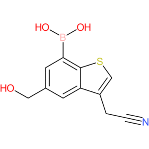 7-borono-5-(hydroxymethyl)benzothiophene-3-acetonitrile