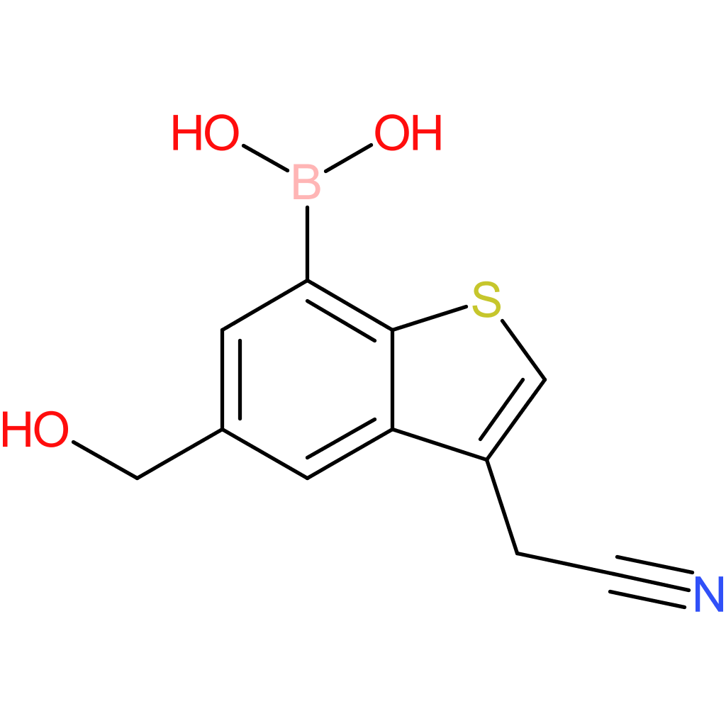 7-borono-5-(hydroxymethyl)benzothiophene-3-acetonitrile
