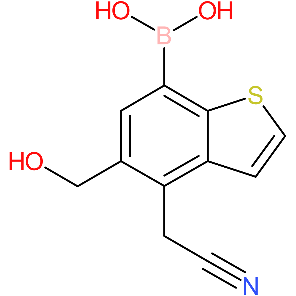7-borono-5-(hydroxymethyl)benzothiophene-4-acetonitrile